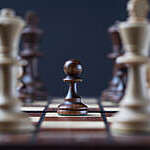 Pieces on chess board